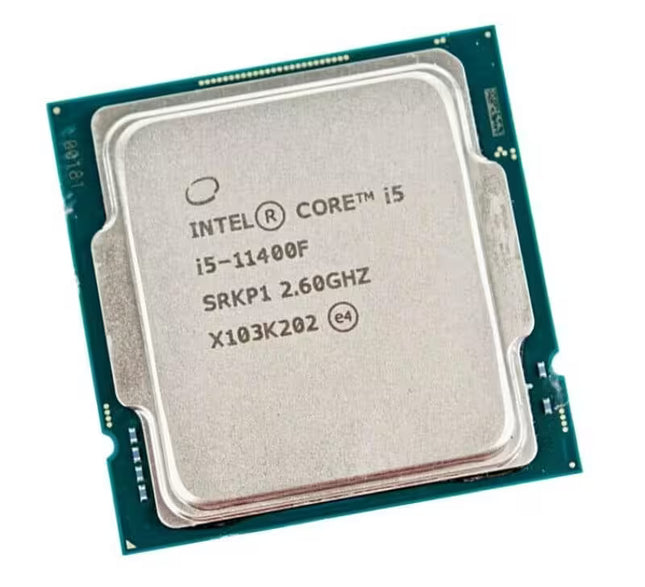 Intel Core i5-11400F desktop processor, close-up product image