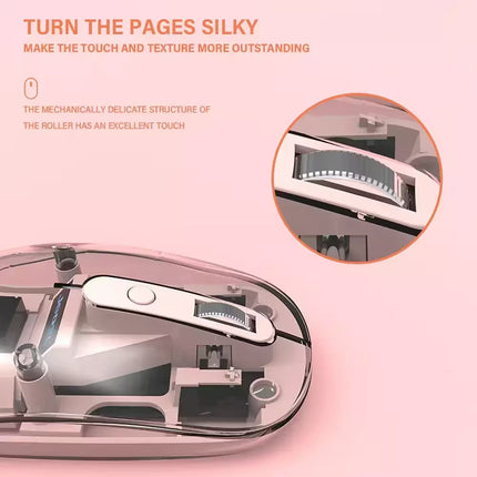 Close-up of a mechanical device with text on a pink background