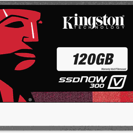 Kingston SSDNow V300 120GB solid state drive on a white background