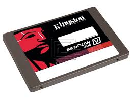 Kingston SSDNow V+ 250GB solid-state drive on a black background