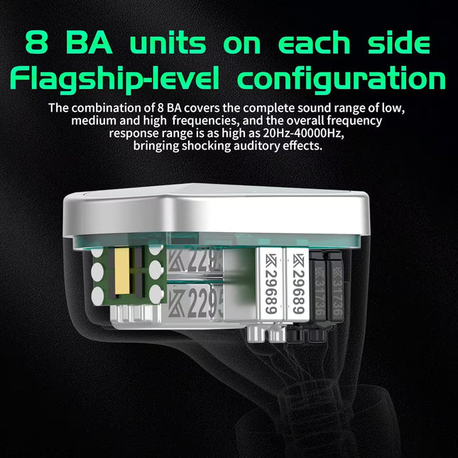 Electronic component with text on a black background