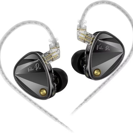 Pair of Valer Pro earphones on a white background