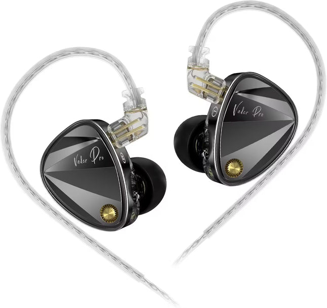Pair of Valer Pro earphones on a white background