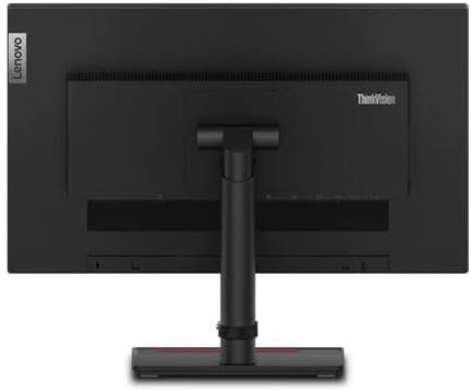 Lenovo ThinkVision monitor with stand on a white background