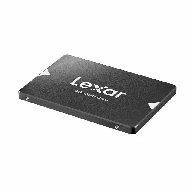 Lexar solid state drive on a white background