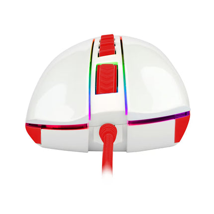 Redragon Cobra Cherry M711C Gaming Mouse White/Red (NEW) 11 Month Warranty