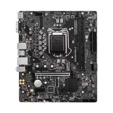 Computer motherboard on a white background
