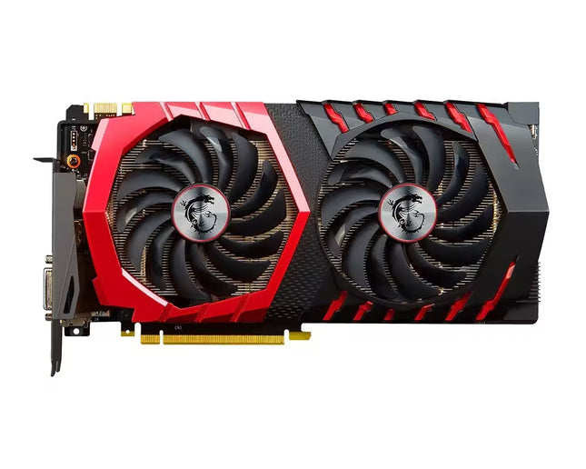 MSI Gaming X GeForce GTX 1070 8GB dual-fan graphics card, front product image