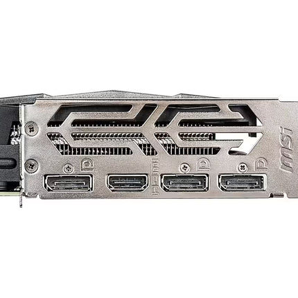 MSI GeForce GTX 1660 Ti Gaming X graphics card display outputs featuring one HDMI port and three DisplayPort connectors.