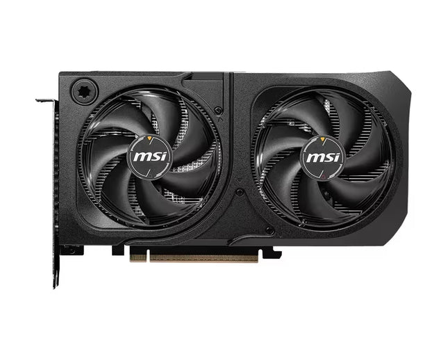 MSI graphics card with dual fans on a white background