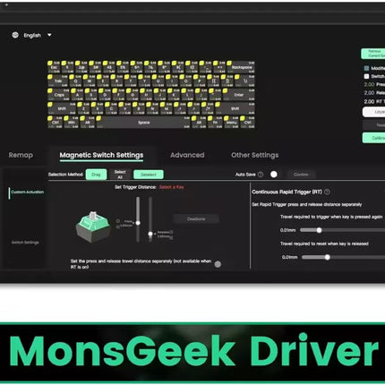MonsGeek FUN60 Pro HE Rapid Trigger Wired RGB Gaming Keyboard – 16K Scan Rate SP Glare Magnetic Switch Shine-Through (Black)