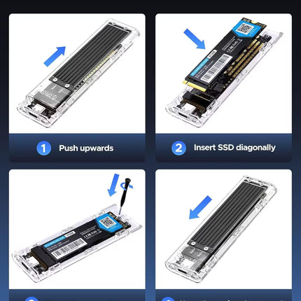 Step-by-step guide on how to install an SSD with clear instructions and images.