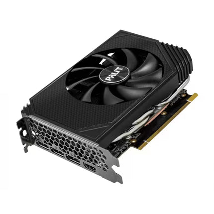 GPU with a fan on a white background