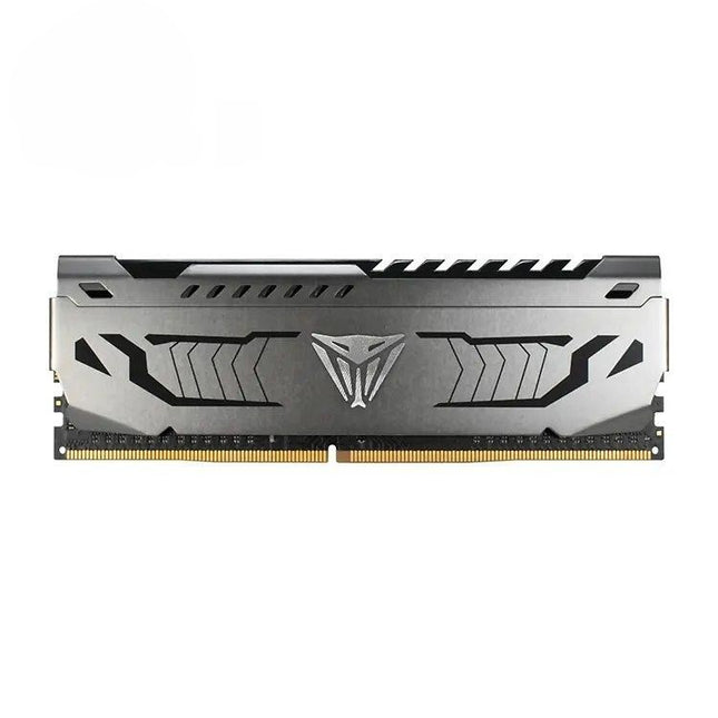 Computer memory module with brand logo on a white background