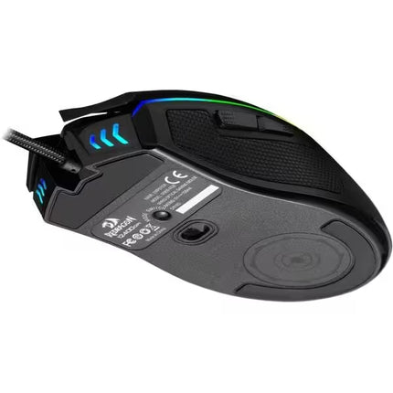 Gaming mouse with RGB lighting on a white background