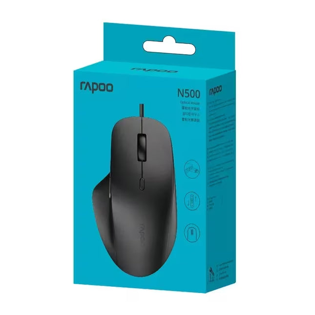 Rapoo N500 Optical USB Mouse Black