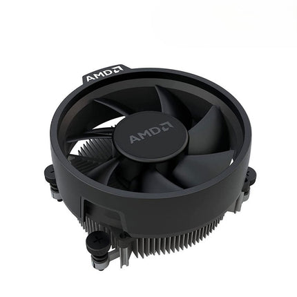 AMD CPU cooler on a white background