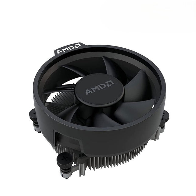 AMD CPU cooler on a white background