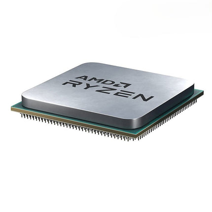 AMD Ryzen CPU on a white background