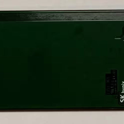 Back side of the SK hynix BC901 256GB M.2 2280 NVMe PCIe Gen4 x4 SSD showing the green PCB with circuit traces and M.2 connector