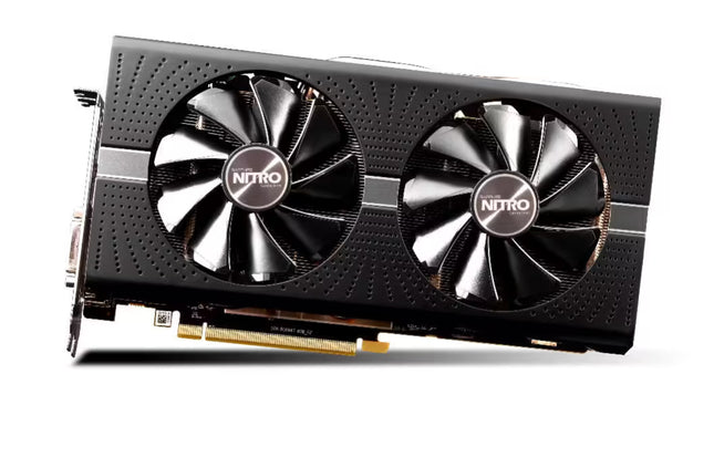 Sapphire Nitro graphics card on a white background