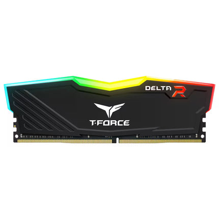 T-Force Delta R RAM module with RGB lighting on a white background
