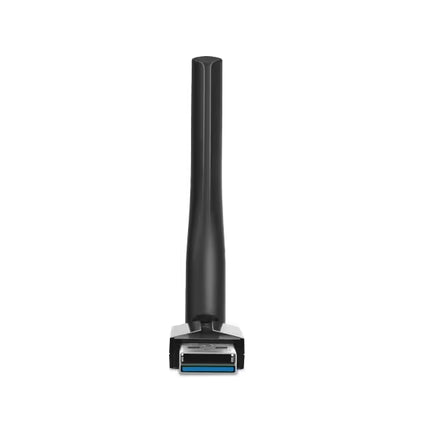 A black vertical whip antenna with a USB 3.0 connector at the base, shown against a plain white background.