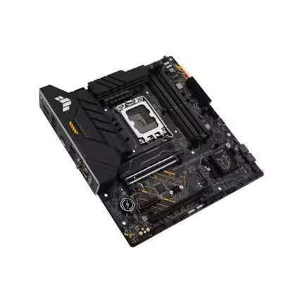 Computer motherboard on a white background