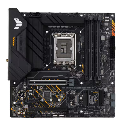 Computer motherboard with visible branding on a white background