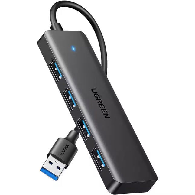 UGREEN USB hub with multiple ports on a white background