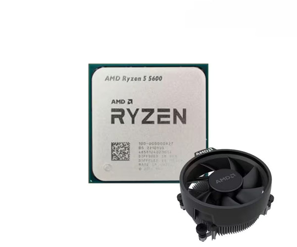 AMD Ryzen 5 5600 + AMD冷却ファン AMD Ryzen 5 5600 MPK Tray With Fan Processor (NEW) 2 Years – PCLAP