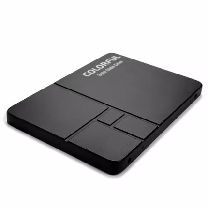 Black external hard drive with 'Colorful' branding on a white background