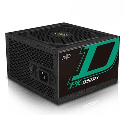 Computer power supply unit with 'D' logo on a white background