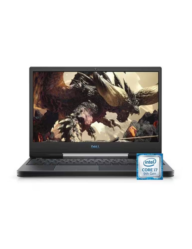 Laptop with Intel Core i7 badge on a white background