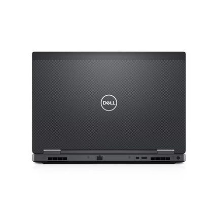 Black Dell laptop on a white background