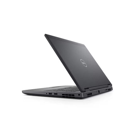 Black Dell laptop on a white background