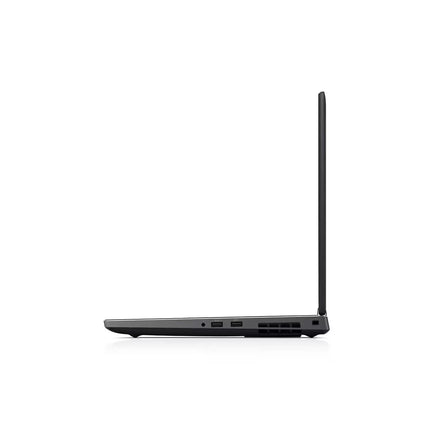 Black laptop on a white background