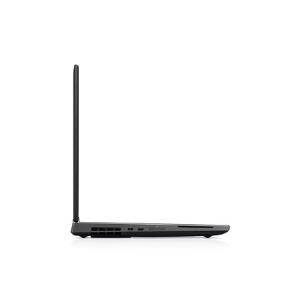 Black laptop on a white background