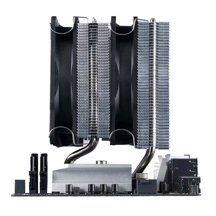Computer cooling system on a white background