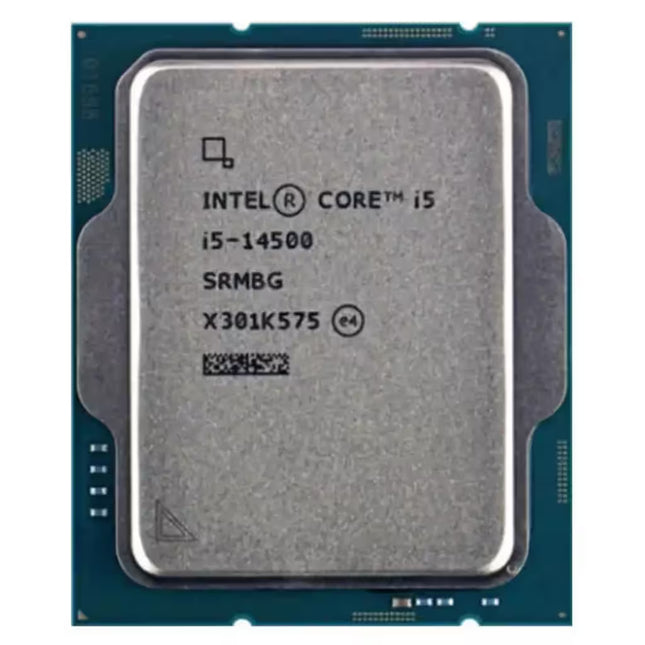 Intel Core i5-14500 desktop processor, close-up product image