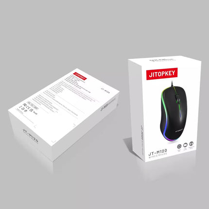 JITOPKEY M120 Mouse – Optical Sensor 1000 DPI (Black) (NEW) 1 Month Warranty