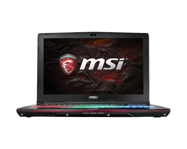 MSI laptop with visible brand logo on a white background