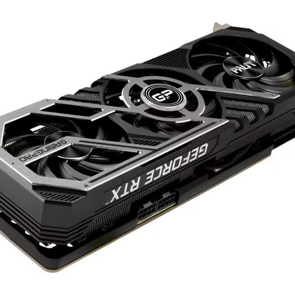 Geforce RTX graphics card on a white background