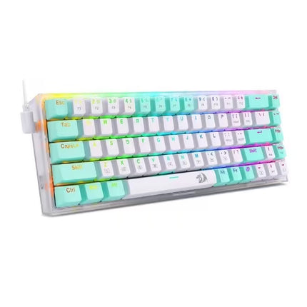 Redragon K631 CASTOR Wired RGB Gaming Mechanical Keyboard, Hot-Swappable W/Hot-Swap Free-Mod Pcb Socket & Translucent Board (NEW) 11 Month Warranty