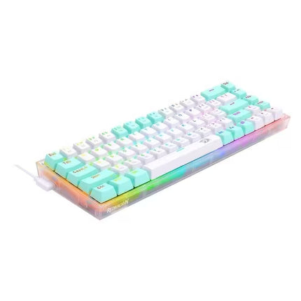 Redragon K631 CASTOR Wired RGB Gaming Mechanical Keyboard, Hot-Swappable W/Hot-Swap Free-Mod Pcb Socket & Translucent Board (NEW) 11 Month Warranty