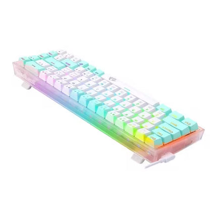 Redragon K631 CASTOR Wired RGB Gaming Mechanical Keyboard, Hot-Swappable W/Hot-Swap Free-Mod Pcb Socket & Translucent Board (NEW) 11 Month Warranty