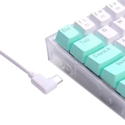 Redragon K631 CASTOR Wired RGB Gaming Mechanical Keyboard, Hot-Swappable W/Hot-Swap Free-Mod Pcb Socket & Translucent Board (NEW) 11 Month Warranty