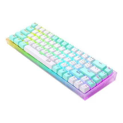 Redragon K631 CASTOR Wired RGB Gaming Mechanical Keyboard, Hot-Swappable W/Hot-Swap Free-Mod Pcb Socket & Translucent Board (NEW) 11 Month Warranty